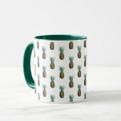 Mug Aquarelle tropicale à ananas (Devant gauche)