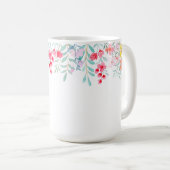 Mug Aquarelle Tropicale Monogrammée (Devant droit)