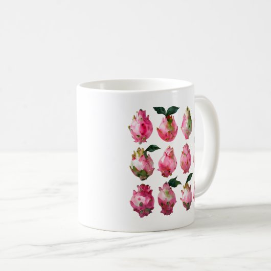 Mug Aquarelle Tropicale Pitaya (Devant droit)
