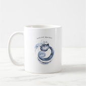 Mug Aquarelle Verseau Astrologie Zodiaque | Monogramme (Gauche)
