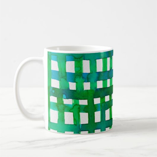 Mug Aquarelle - vert (Gauche)