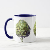 Mug Aquarelle vert artichaut art (Gauche)
