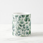 Mug Aquarelle Vert Eucalyptus Feuilles (Centre)