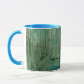 Mug Aquarelle verte contemporaine (Gauche)