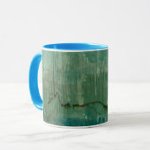 Mug Aquarelle verte contemporaine (Devant gauche)