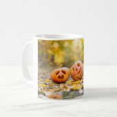 Mug Aquarelle verte simple abstrait ajouter le logo te (Devant gauche)