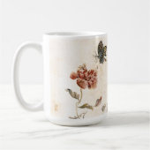 Mug Aquarelle vintage d'abeille, de papillon et de (Gauche)