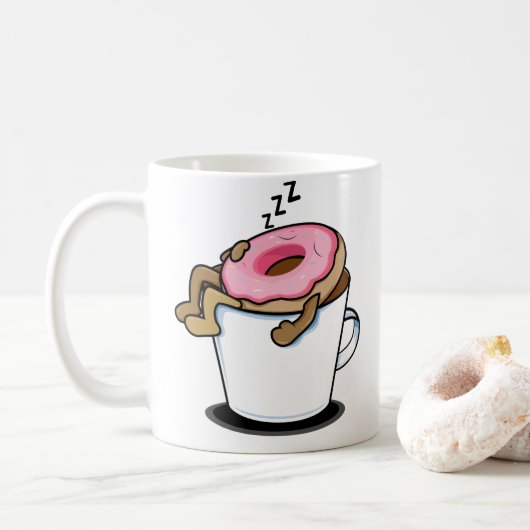 Mug Aquarelle Vintage rétro (Avec donut)