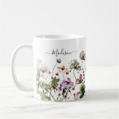 Mug Aquarelle violet Fleurs sauvages (Gauche)