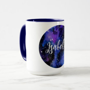 Mug Aquarelle violet Univers