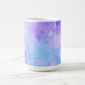 Mug Aquarelle violette et turquoise (Centre)