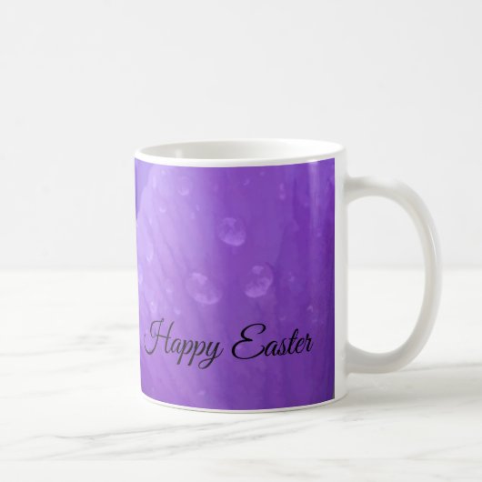 Mug Aquarelle violette florale Élégantes Tulipes de Pâ (Droite)