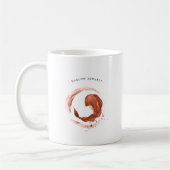 Mug Aquarelle Virgo Astrologie Zodiac | Monogramme (Gauche)