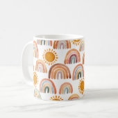 Mug Aquarelle Whimsical Boho Rainbow et Sun Kids  (Devant gauche)