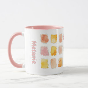 Mug Aquarelle Whimsical Doodle Café