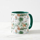 Mug Aquarelle Woodland Baby Motif animal (Devant droit)