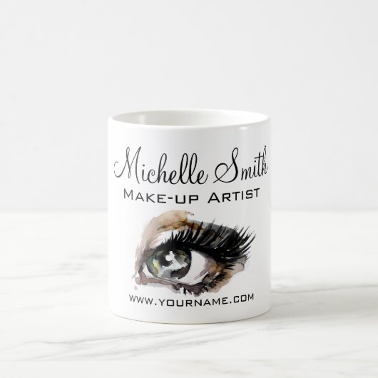 Mug Aquarelle yeux de foudre extension maquillage marq (Centre)