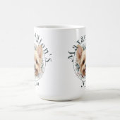 Mug Aquarelle Yorkie et couronne florale (Centre)