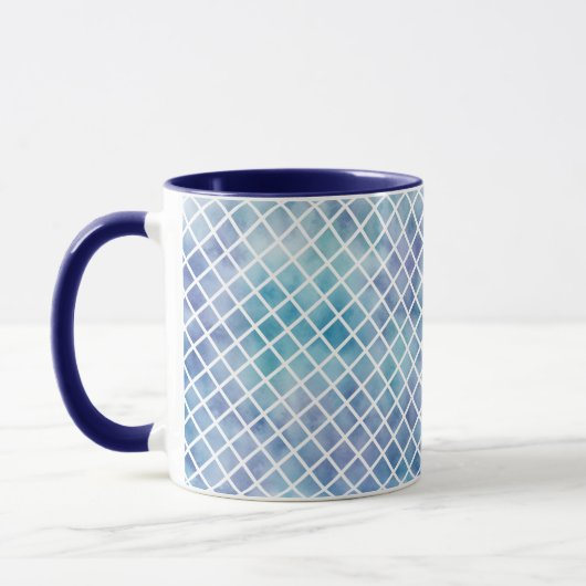 Mug Aquarelles bleu pourpre (Gauche)