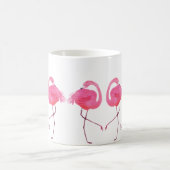 Mug Aquarelles Flamants roses roses illustration (Centre)