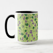 Mug Aquarelles violettes sur miel (Gauche)
