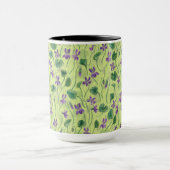 Mug Aquarelles violettes sur miel (Centre)