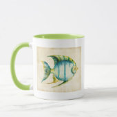 Mug Aquarium bleu et jaune Poisson (Gauche)