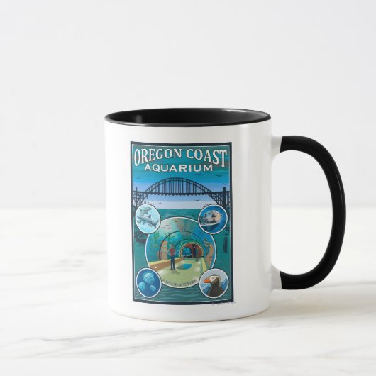 Mug Aquarium de la côte de l'Oregon (Droite)