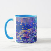 Mug Aquarium tropical coloré vibrant de poissons (Gauche)