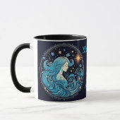 Mug Aquarius Anniversaire Cadeau Ajouter un nom Café N (Gauche)