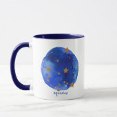 Mug aquarius Aquarelle Nuit Ciel Constellation Zodiac (Gauche)