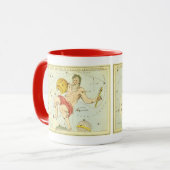 Mug Aquarius, Constellation Vintage, miroir d'Urania (Devant gauche)