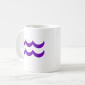 Mug Aquarius en violet (Devant gauche)