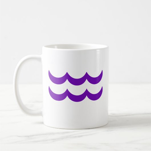 Mug Aquarius en violet (Gauche)