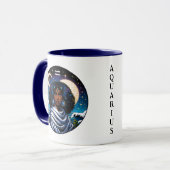 Mug Aquarius Traits and Dates | Water Bearer (Devant gauche)