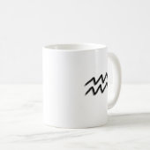 Mug Aquarius Traits and Dates | Water Bearer (Devant droit)