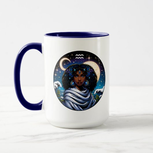 Mug Aquarius Traits and Dates  | Water Bearer (Gauche)