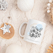 Mug Aquarius zodiac fleur de naissance mois anniversai