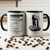 Mug Aquarius Zodiac Sign Astrology Nutrition Facts