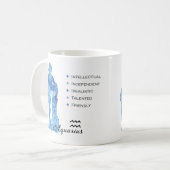 Mug Aquarius Zodiac Traits Musique (Devant gauche)