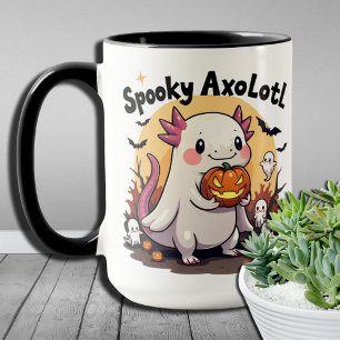 Mug Aquatiques Fantômes Halloween Axolotl Mignon squel