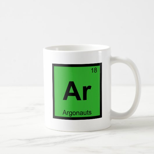Mug Ar - Argonauts Grec Chimie Tableau Périodique (Droite)