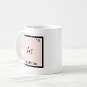 Mug Ar - Je suis un élément de chimie pirate Symbole d (Devant gauche)