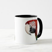 Mug ara Rouge-et-vert - chloropterus d'arums (Devant droit)