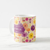 Mug Arabella en cascade moderne modèle floral (Devant gauche)