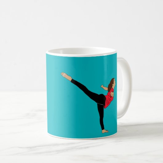 Mug Arabesque bleu (Devant droit)