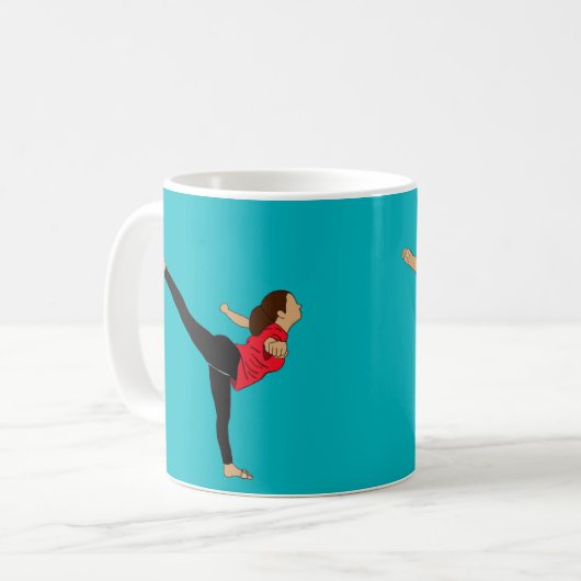 Mug Arabesque bleu (Devant gauche)