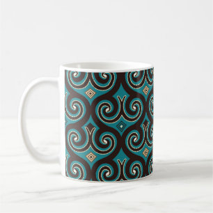 Mug Arabesque de l'Est : Ornement élégant sans Seamles