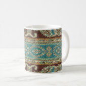Mug Arabesque Fabric Paisley Oriental Design (Devant droit)