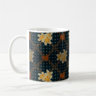 Mug Arabesque. Vintage floral en crépis abstrait sans 